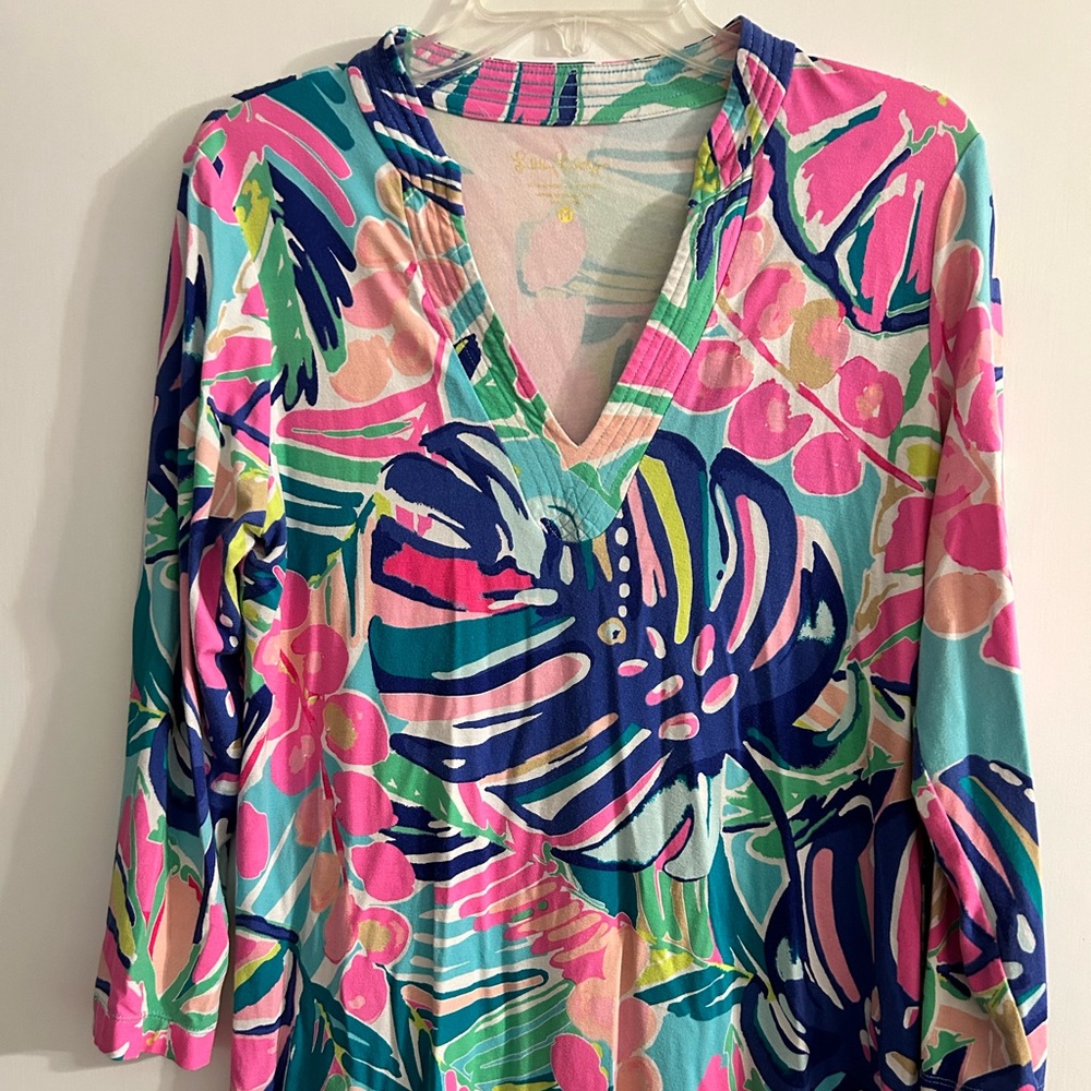 Lilly Pulitzer Vero tunic in multi Exotic Garden